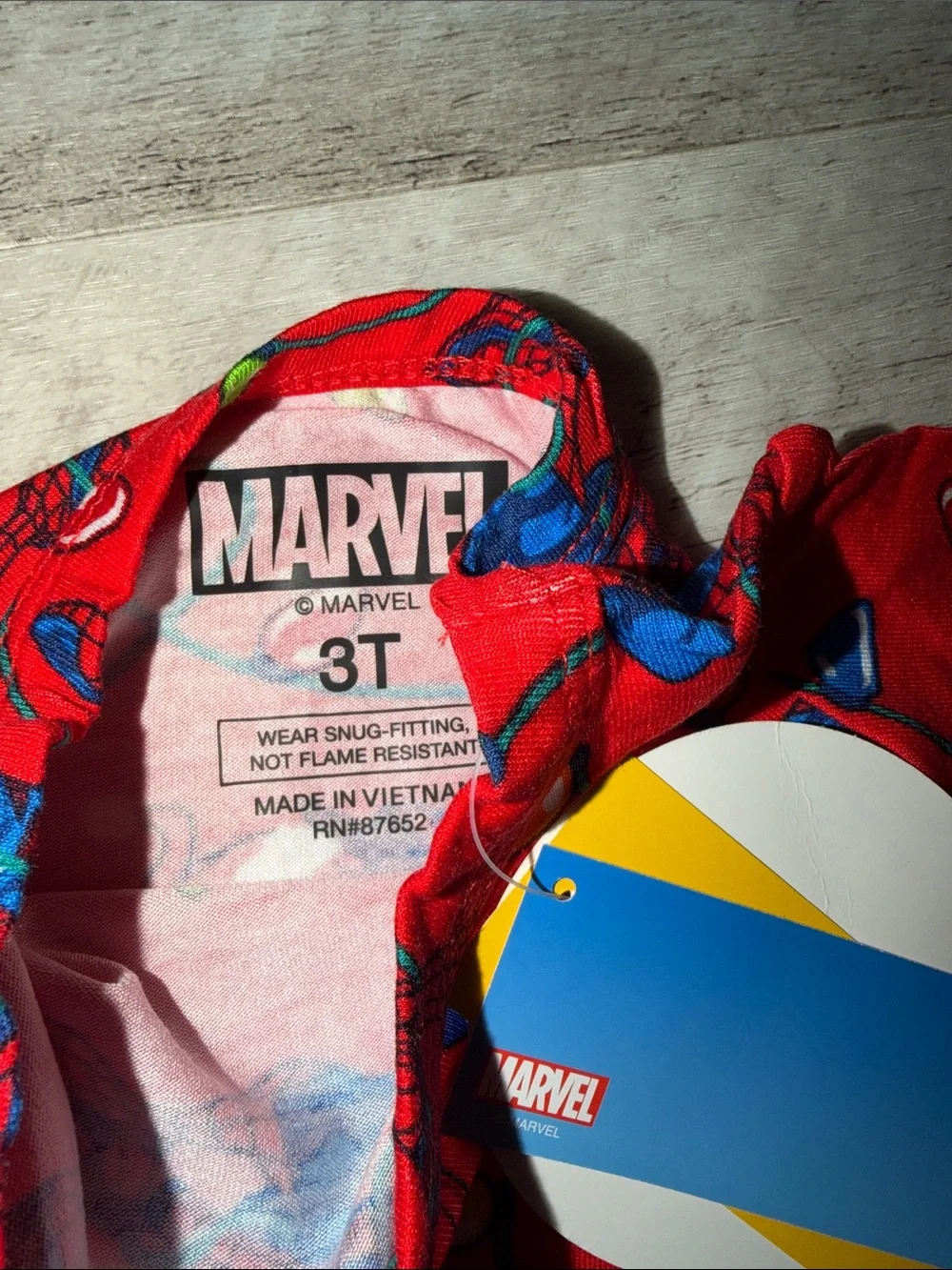 NEW Marvel Red Spider-Man Holiday Lights Kids Pajama Set